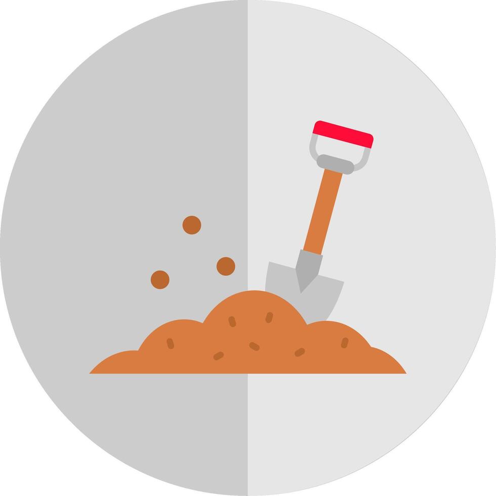 Shovel Flat Scale Icon vector