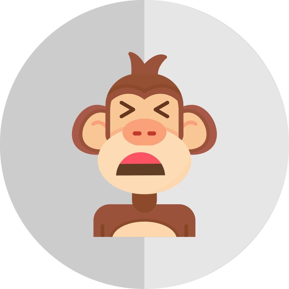 Anguish Flat Scale Icon vector