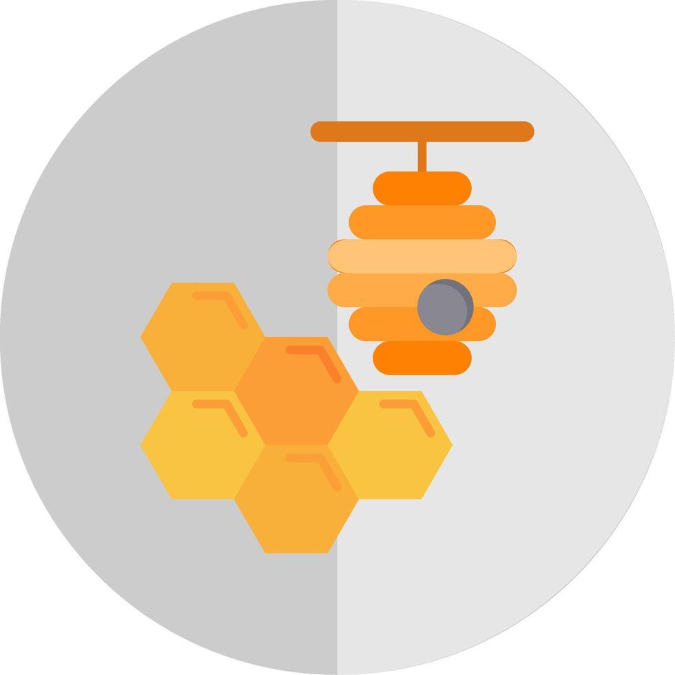 Honeycomb Flat Scale Icon vector