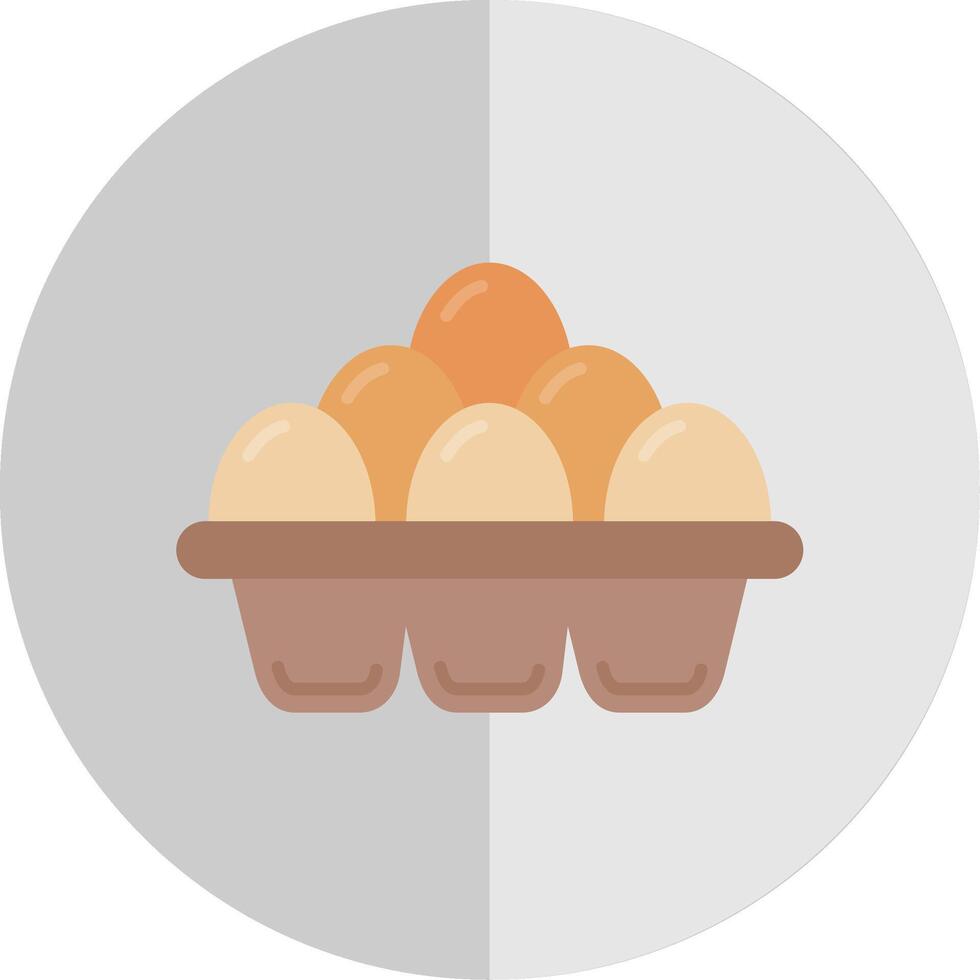 Eggs Flat Scale Icon vector