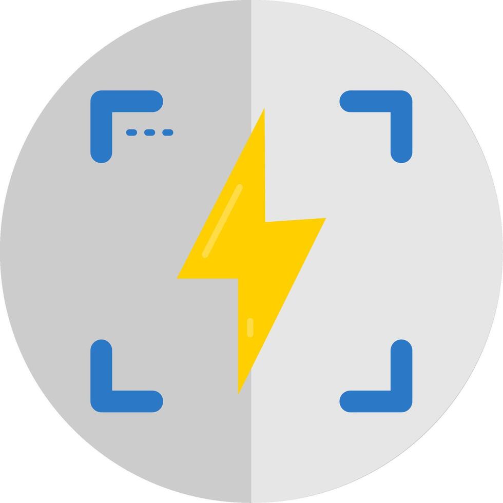 Flash Flat Scale Icon vector