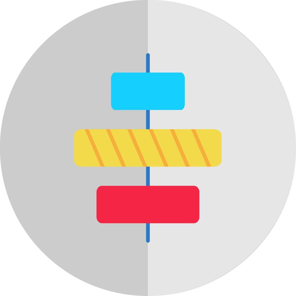 Center alignment Flat Scale Icon vector