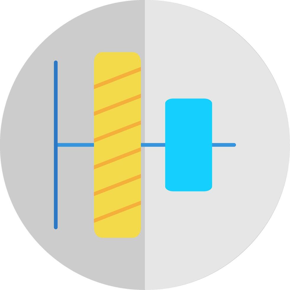 Vertical alignment Flat Scale Icon vector