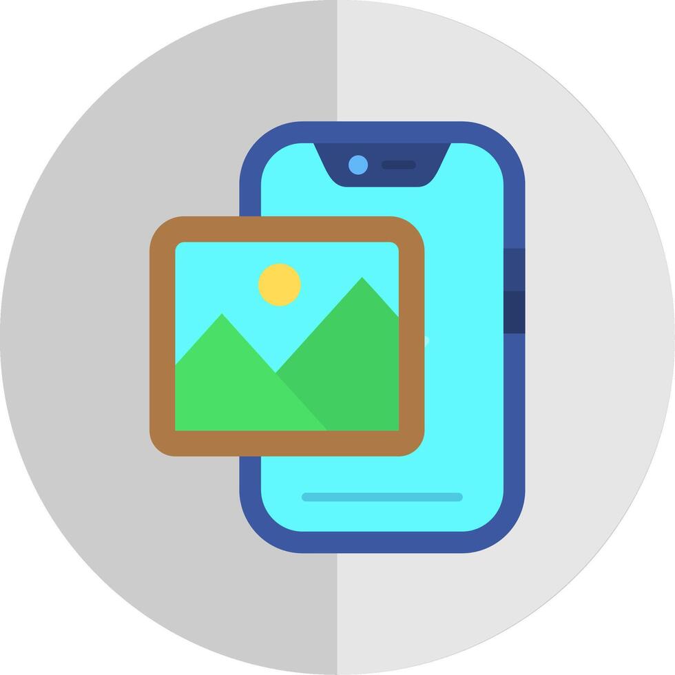 Photos Flat Scale Icon vector