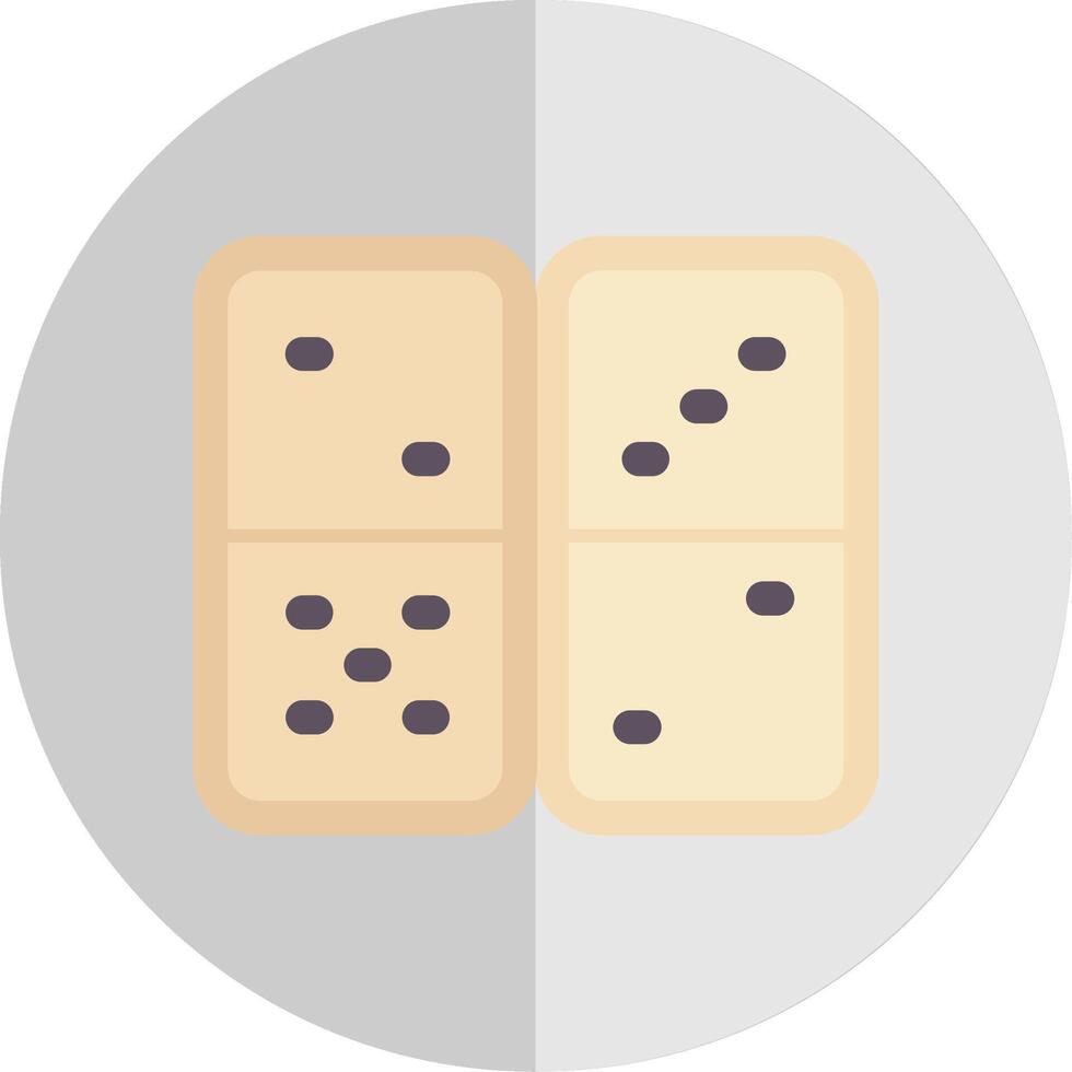 Domino Flat Scale Icon vector