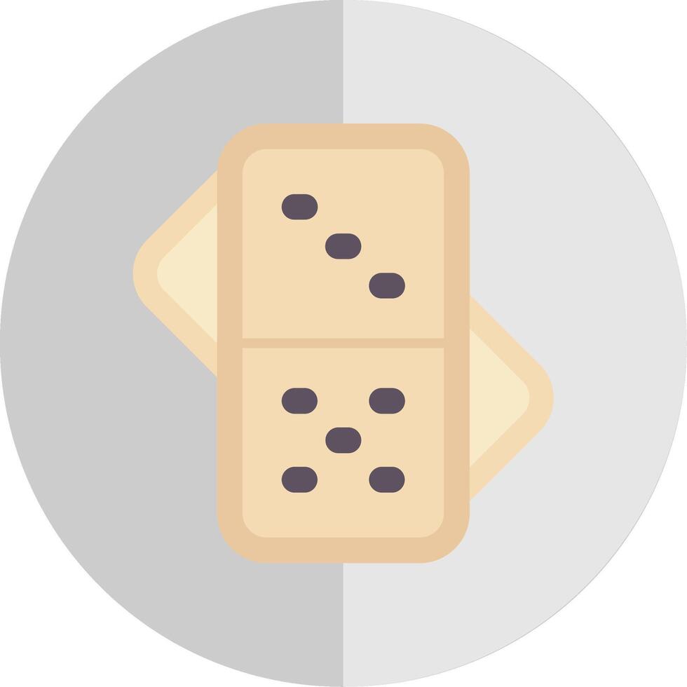 Domino Flat Scale Icon vector