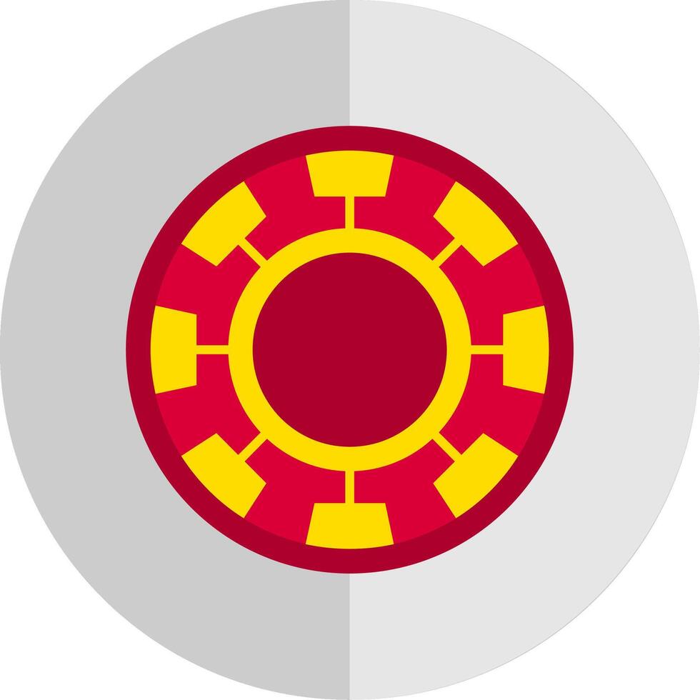 Chip Flat Scale Icon vector