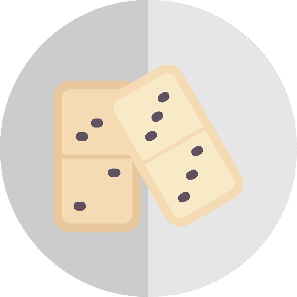 Domino Flat Scale Icon vector