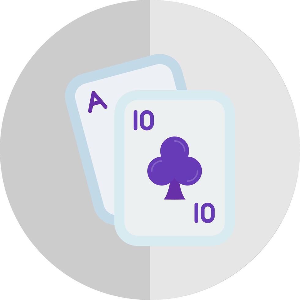 Poker Flat Scale Icon vector