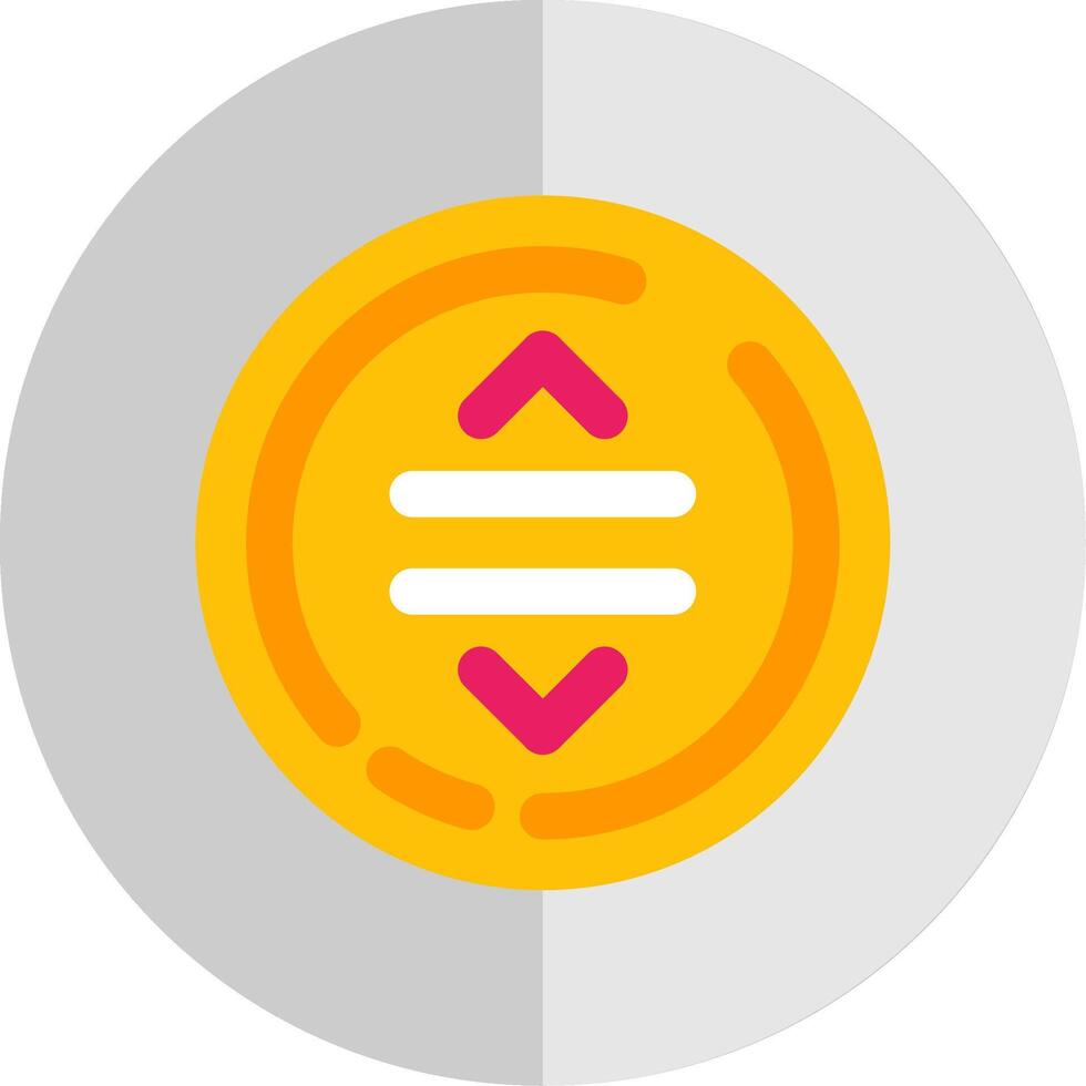 Drag Flat Scale Icon vector