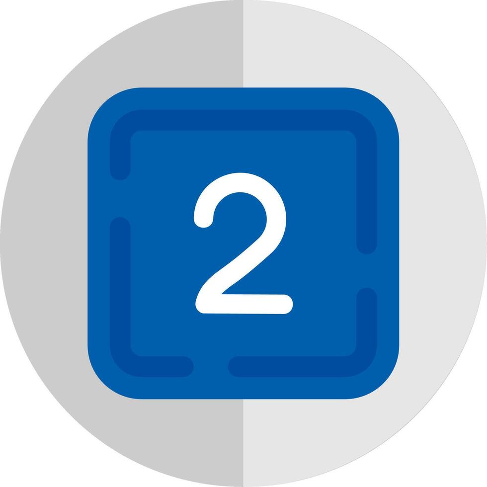 Two Flat Scale Icon vector