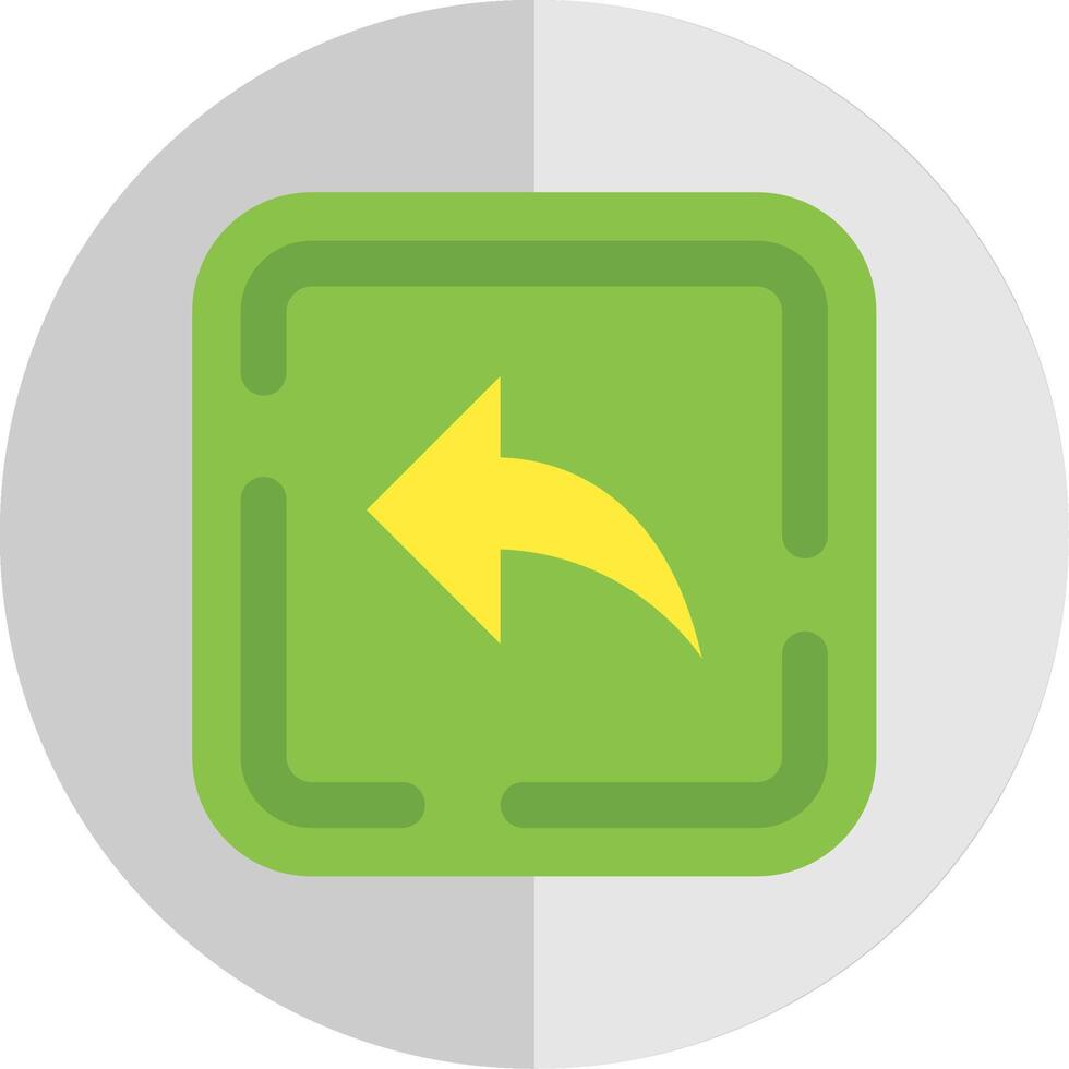 Left arrow Flat Scale Icon vector