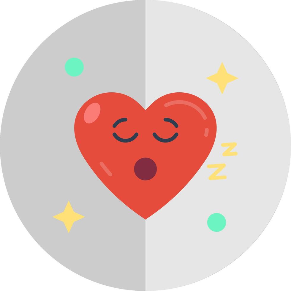 Sleep Flat Scale Icon vector