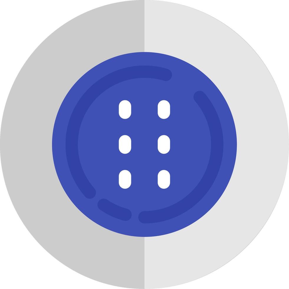 Dotted line Flat Scale Icon vector