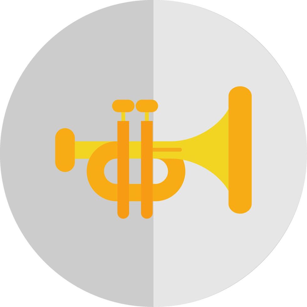 Trumpet Flat Scale Icon vector