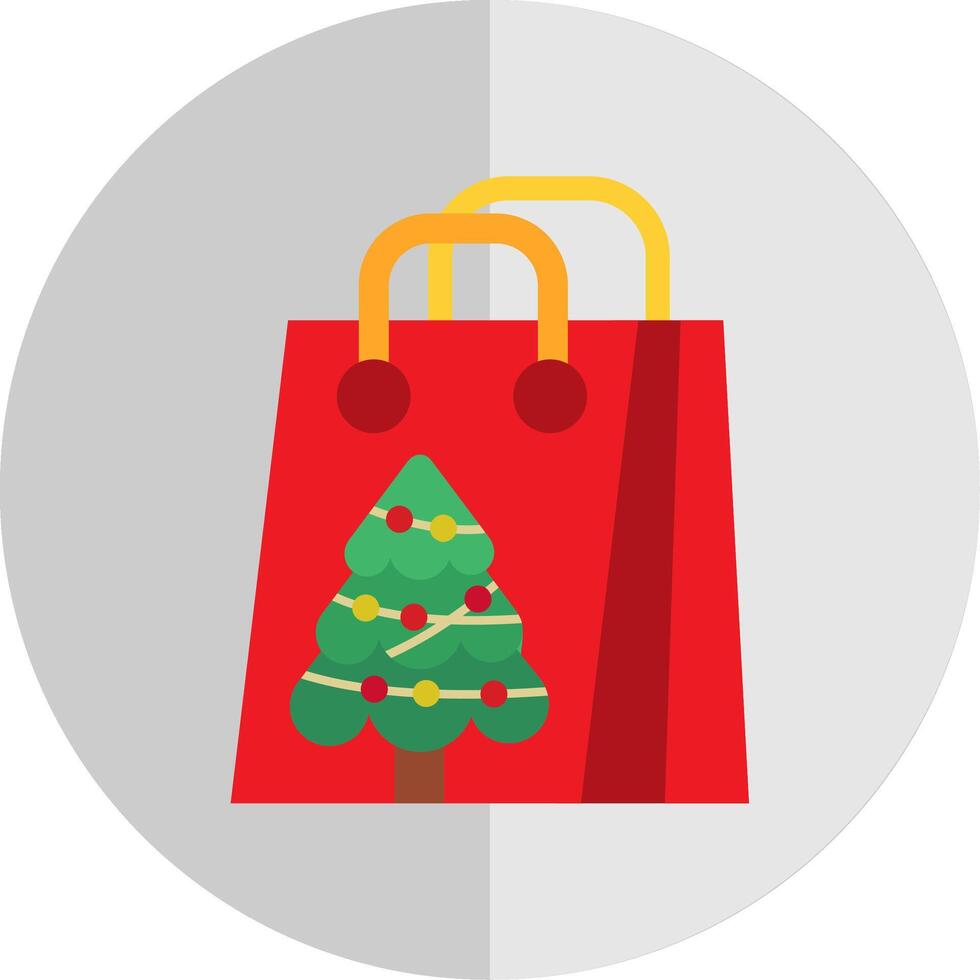 Gift bag Flat Scale Icon vector