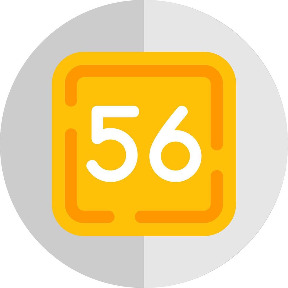 Fifty Six Flat Scale Icon vector