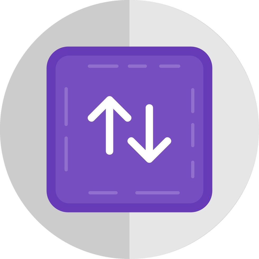 Swap Flat Scale Icon vector