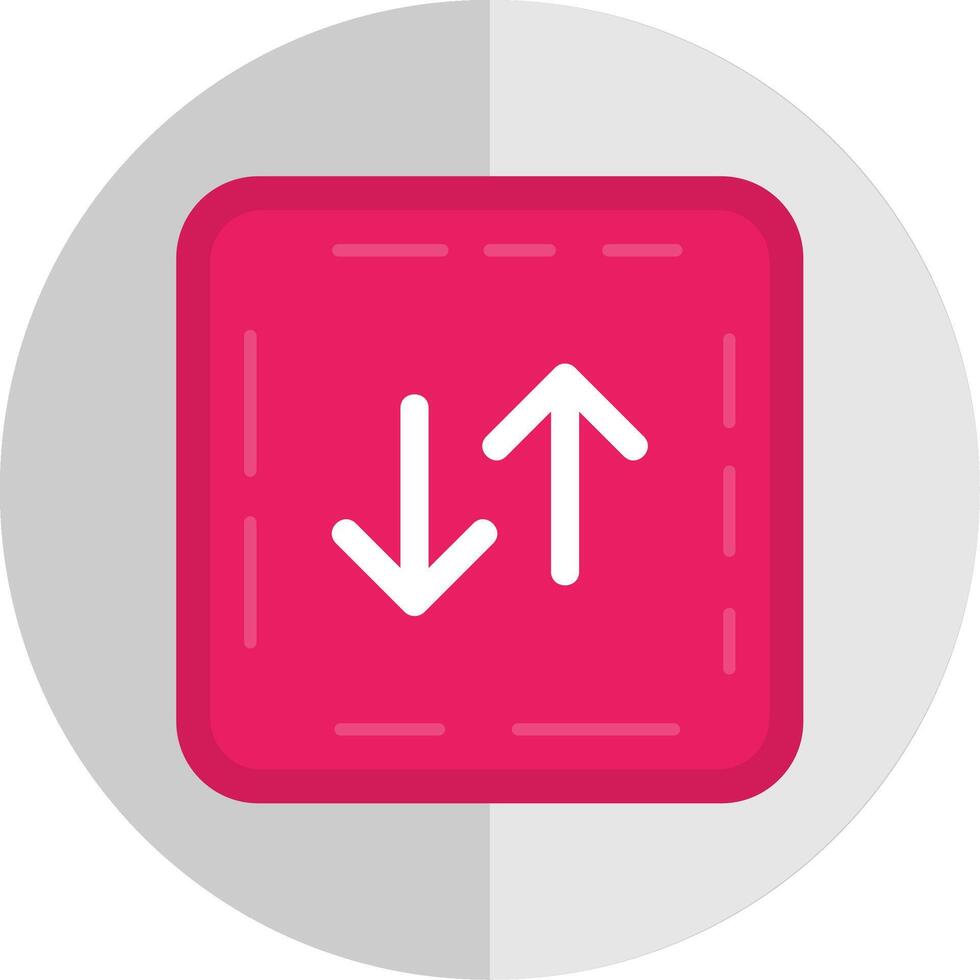 Swap Flat Scale Icon vector