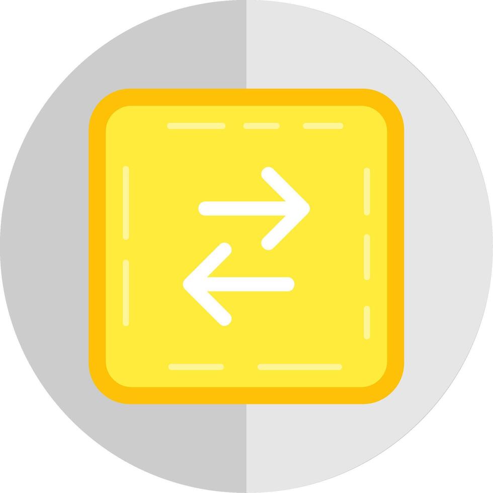 Swap Flat Scale Icon vector