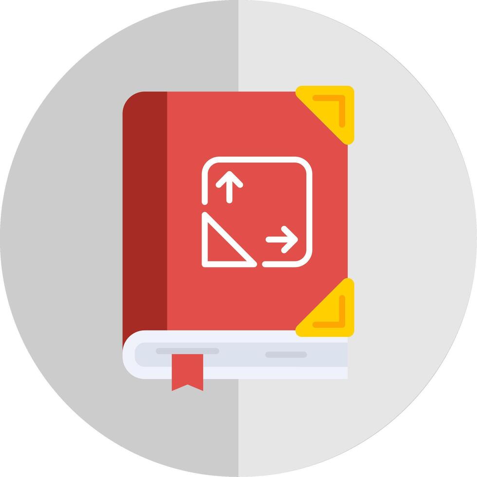 Trigonometry Flat Scale Icon vector