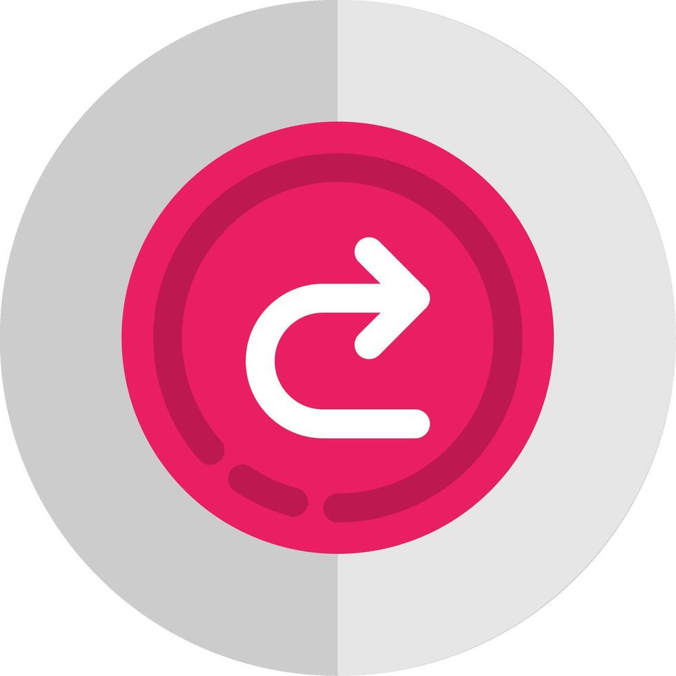 Forward Flat Scale Icon vector