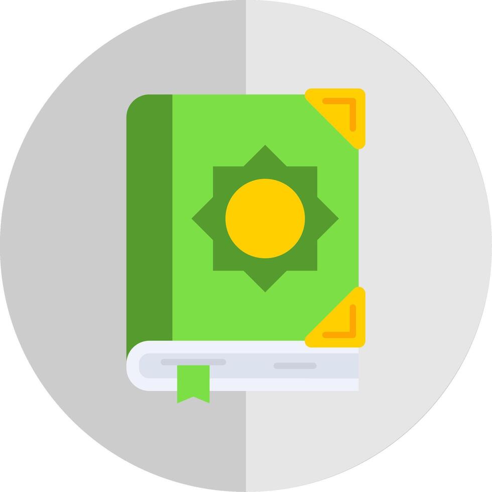 Quran Flat Scale Icon vector