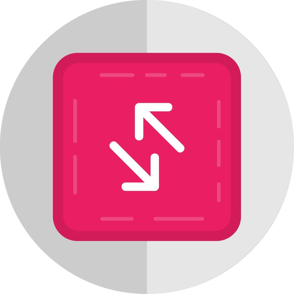 Swap Flat Scale Icon vector