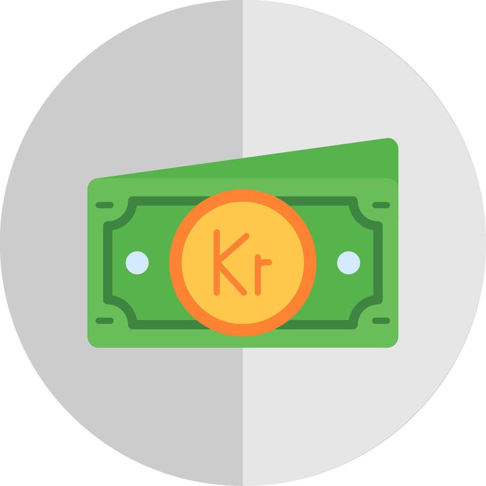 Krone Flat Scale Icon vector