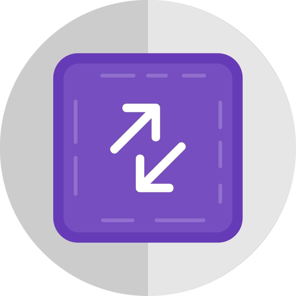 Swap Flat Scale Icon vector