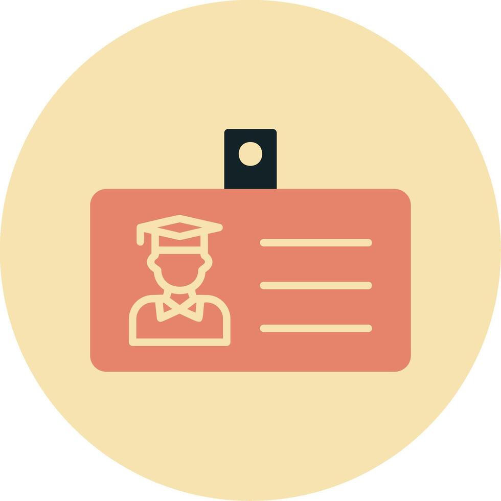 Student Id Card Vector Icon