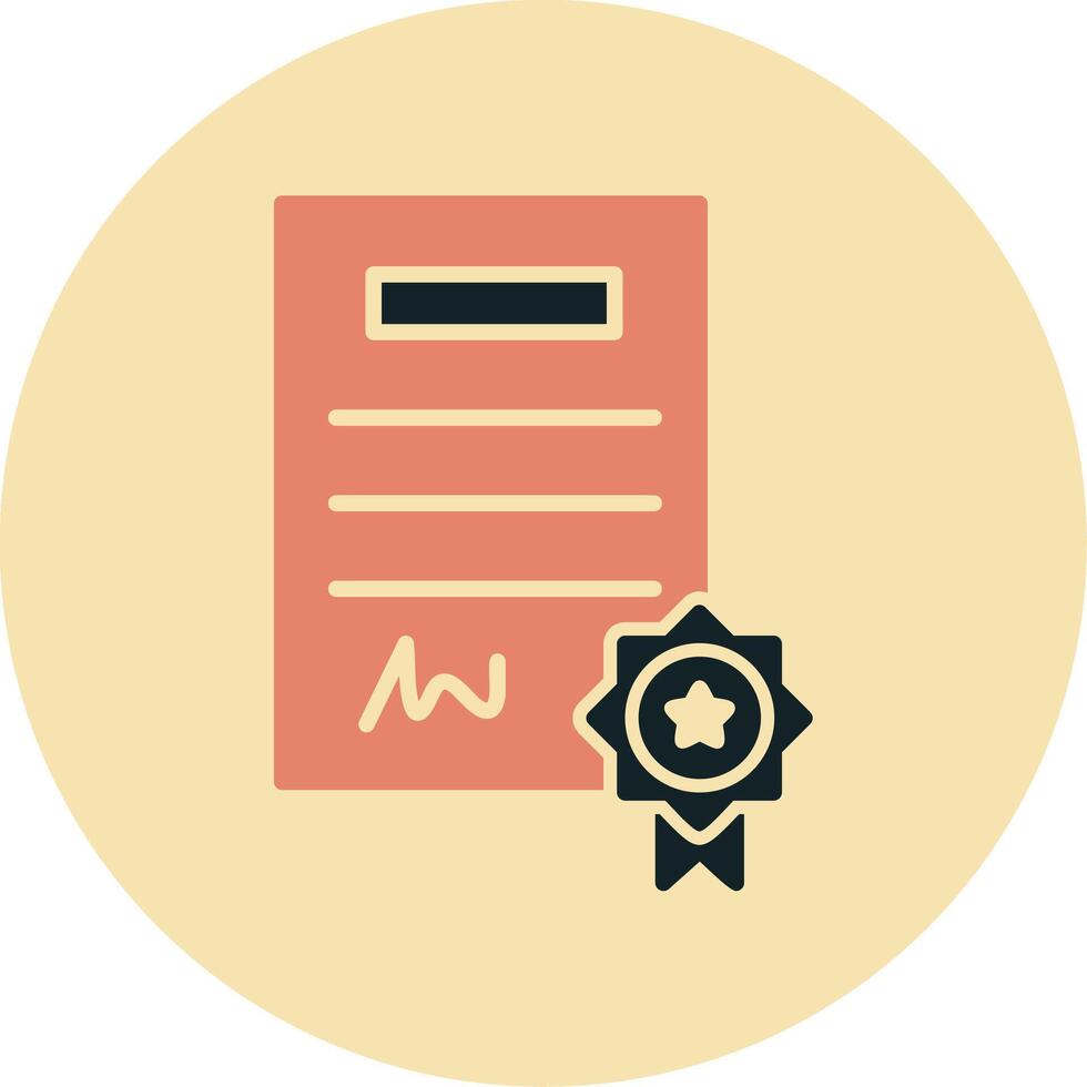 Certificate Vector Icon