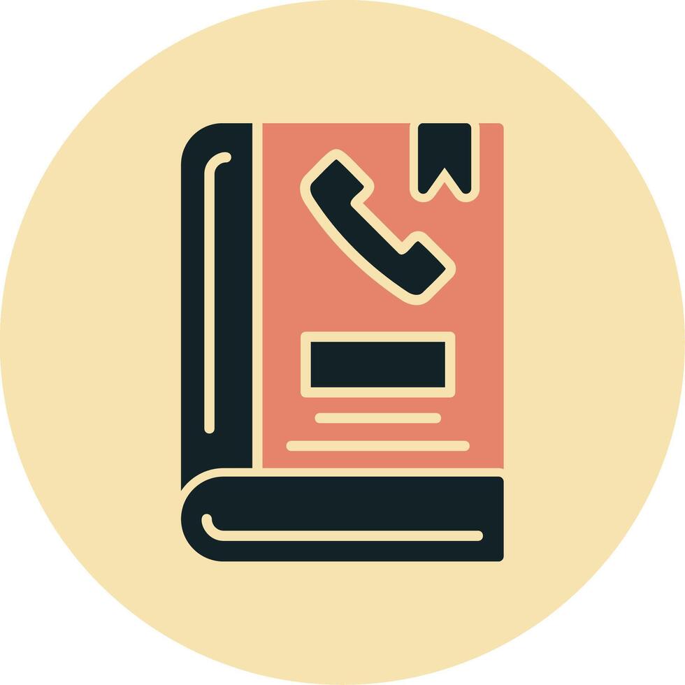 Phone Book Vector Icon