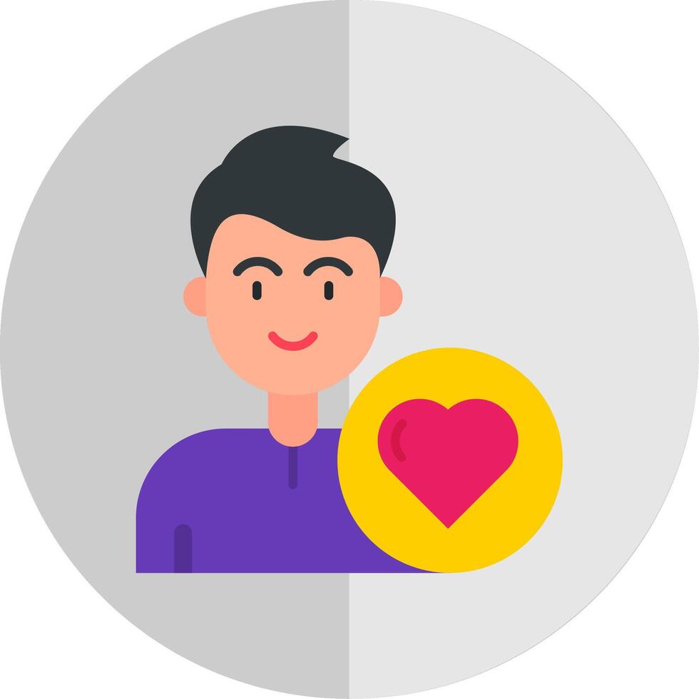 Heart Flat Scale Icon vector