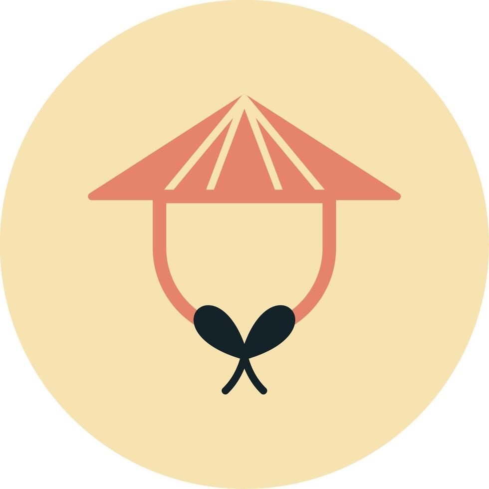 Chinese Hat Vector Icon