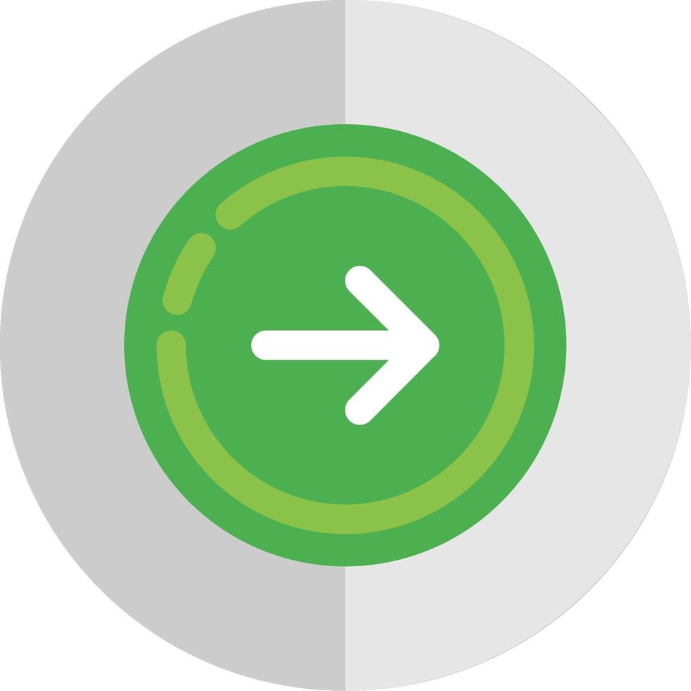Right arrow Flat Scale Icon vector