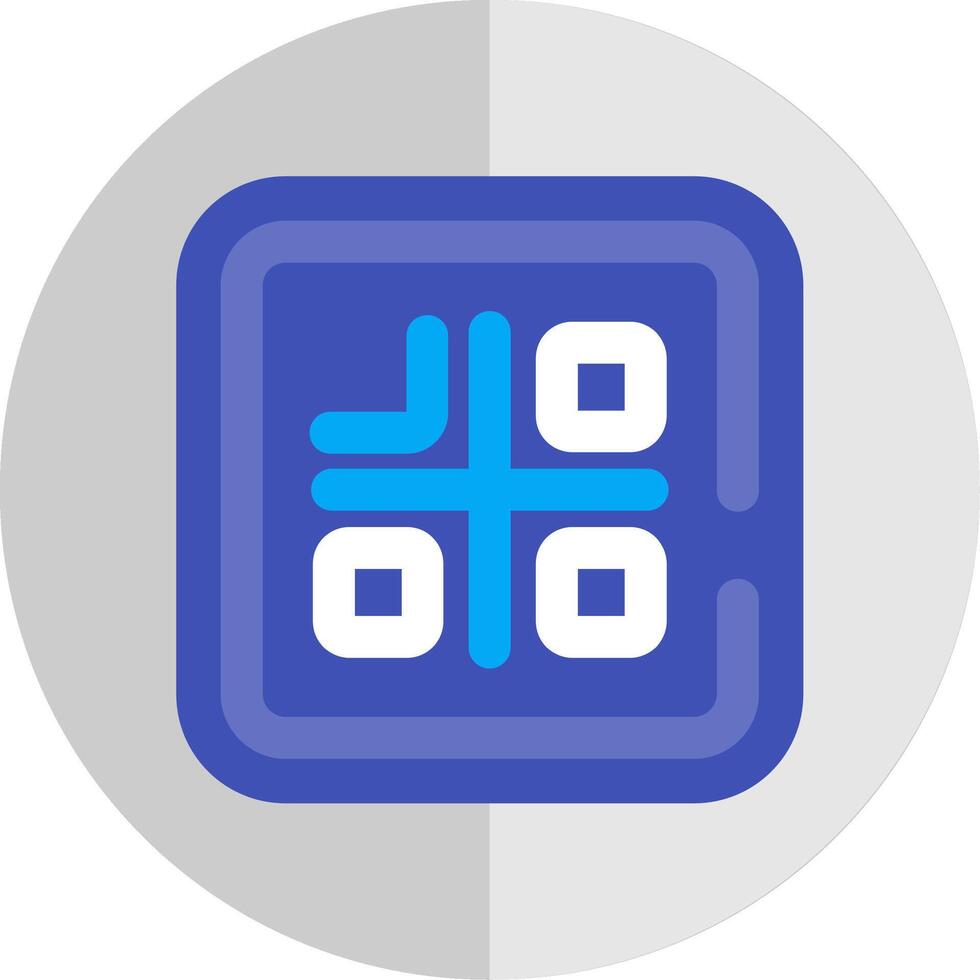 Qr code Flat Scale Icon vector