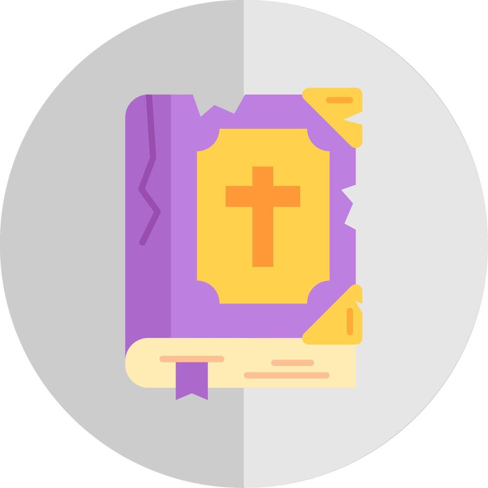 Biblia plano escala icono vector