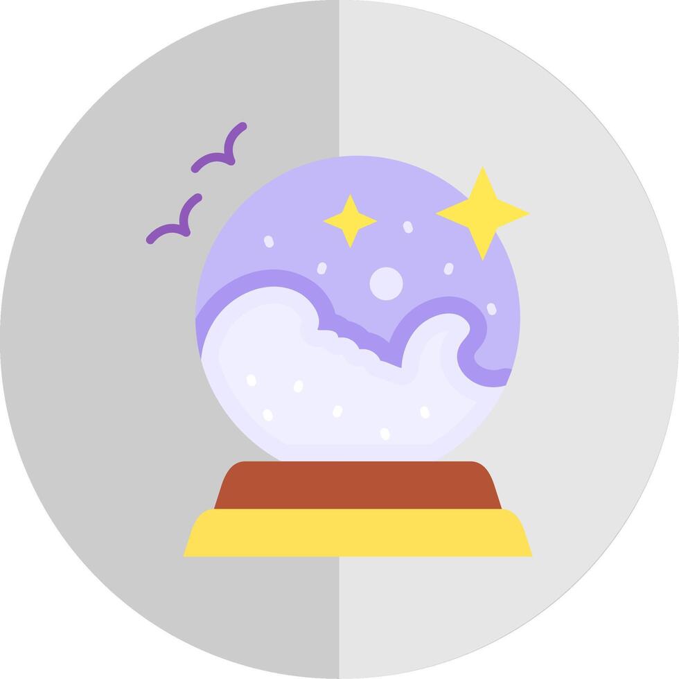 Crystal ball Flat Scale Icon vector