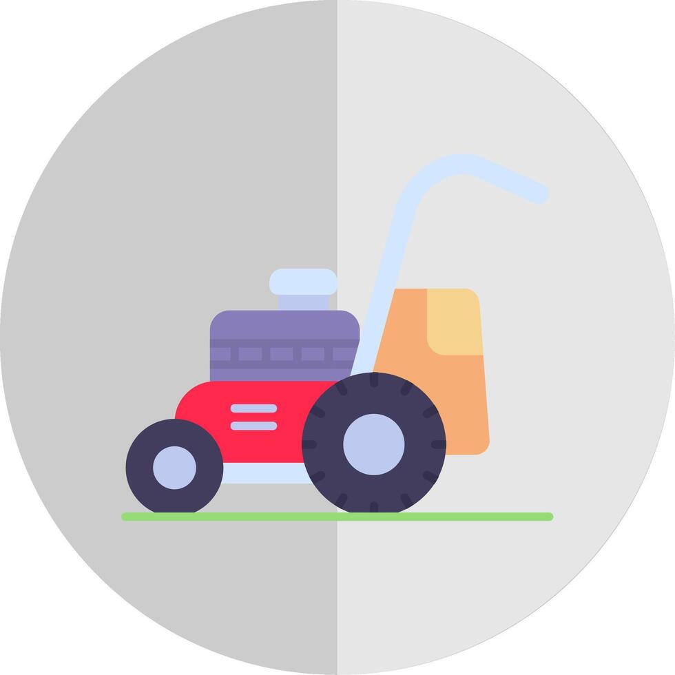 Mower Flat Scale Icon vector