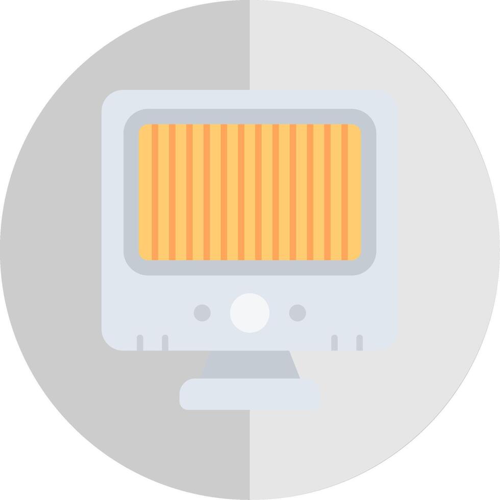Heater Flat Scale Icon vector