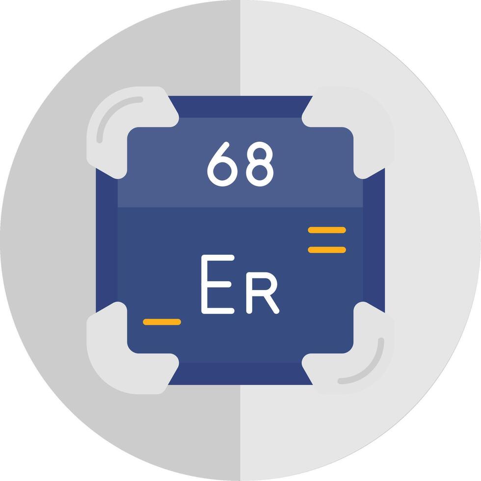 Erbium Flat Scale Icon vector