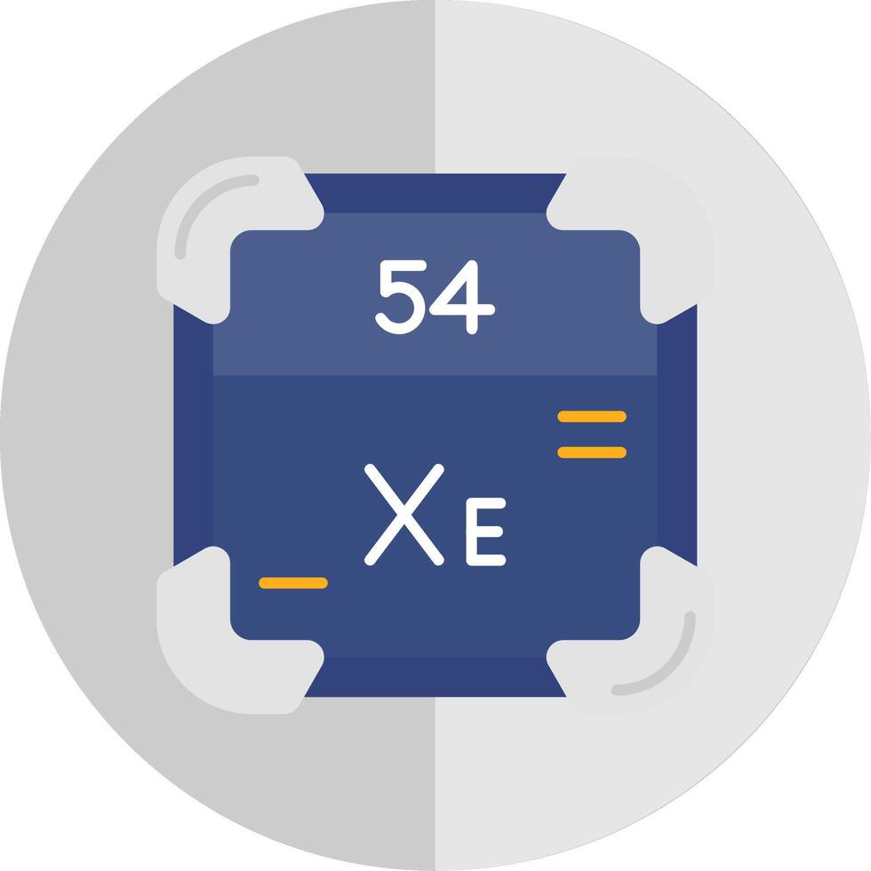 Xenon Flat Scale Icon vector