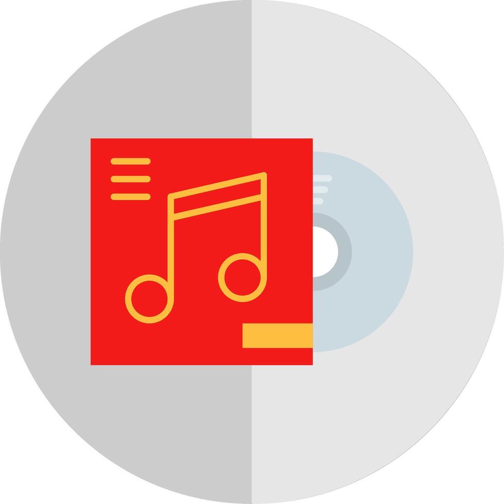 Cd cover Flat Scale Icon vector