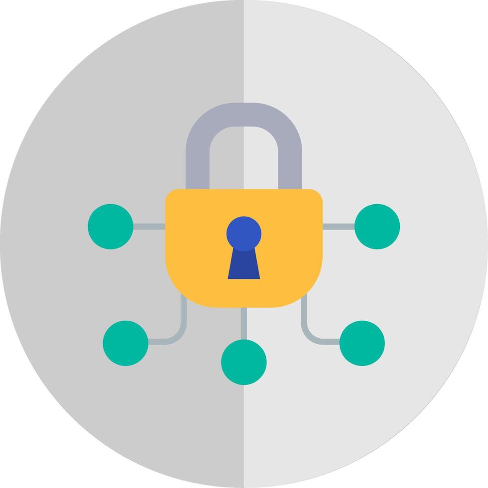 Safe Flat Scale Icon vector