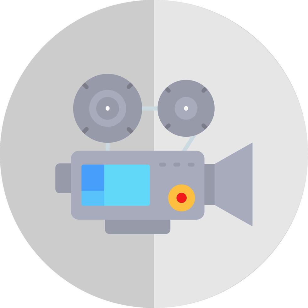 Video camera Flat Scale Icon vector