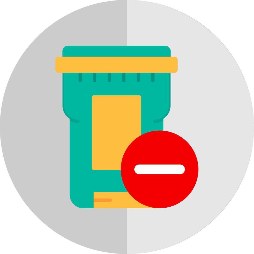 Delete Flat Scale Icon vector