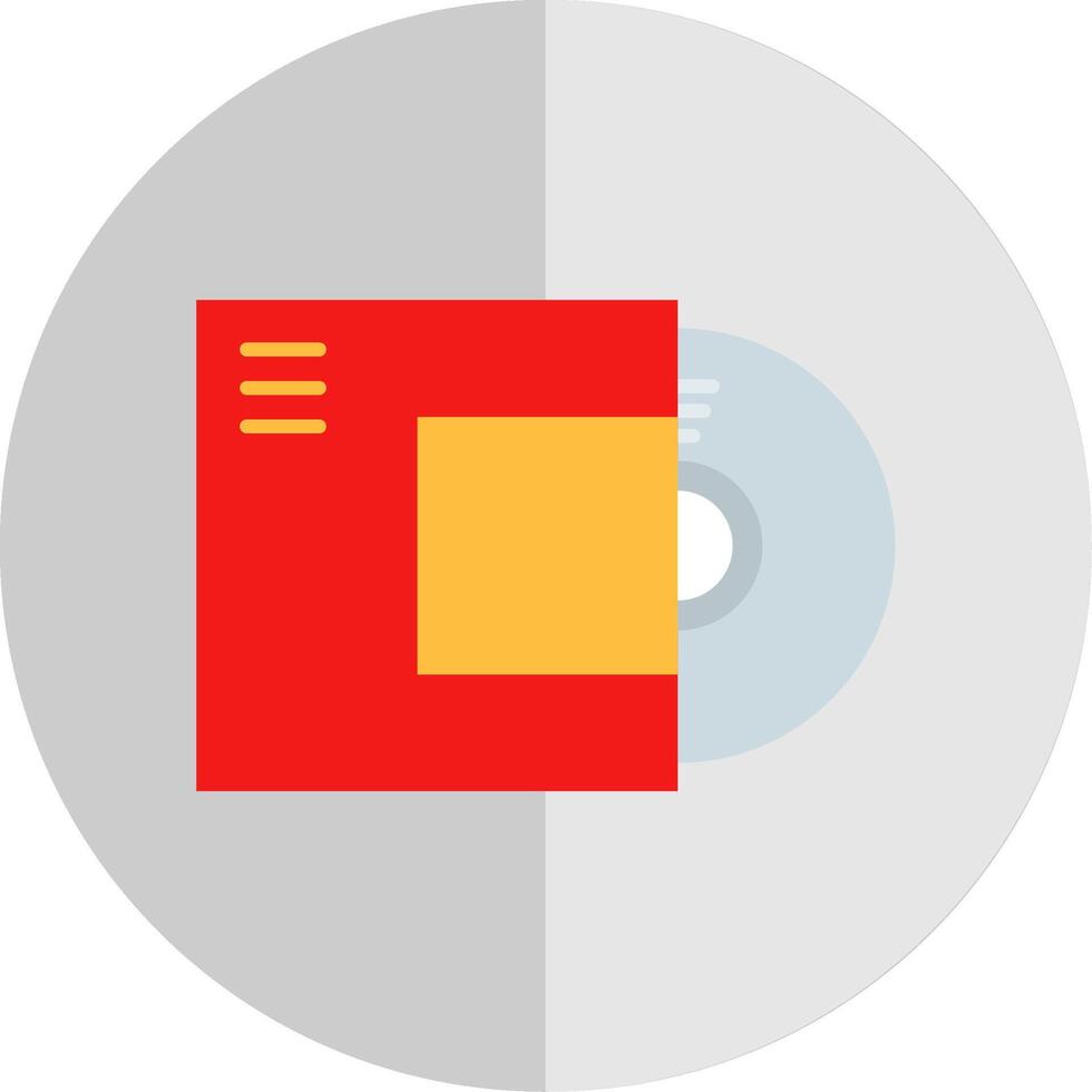 Disc Flat Scale Icon vector