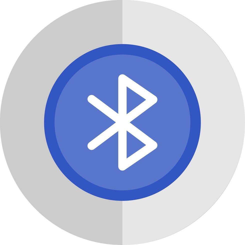Bluetooth Flat Scale Icon vector