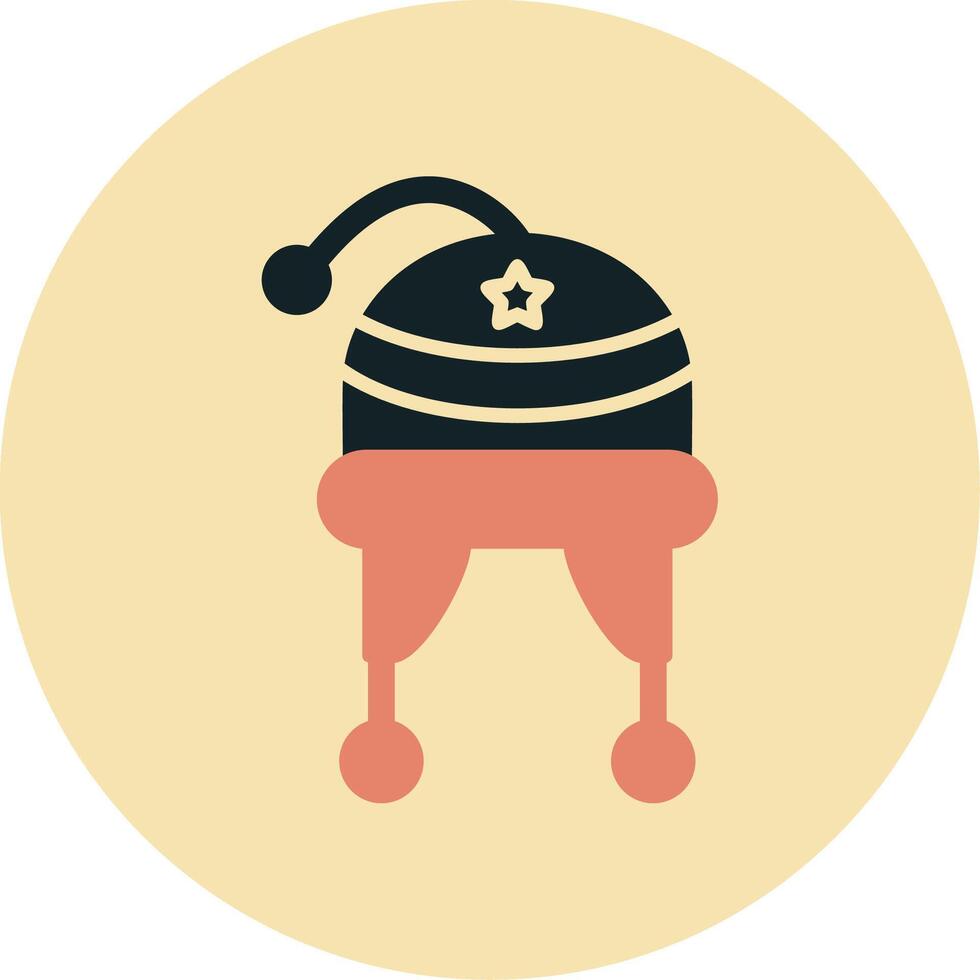 icono de vector de sombrero de invierno